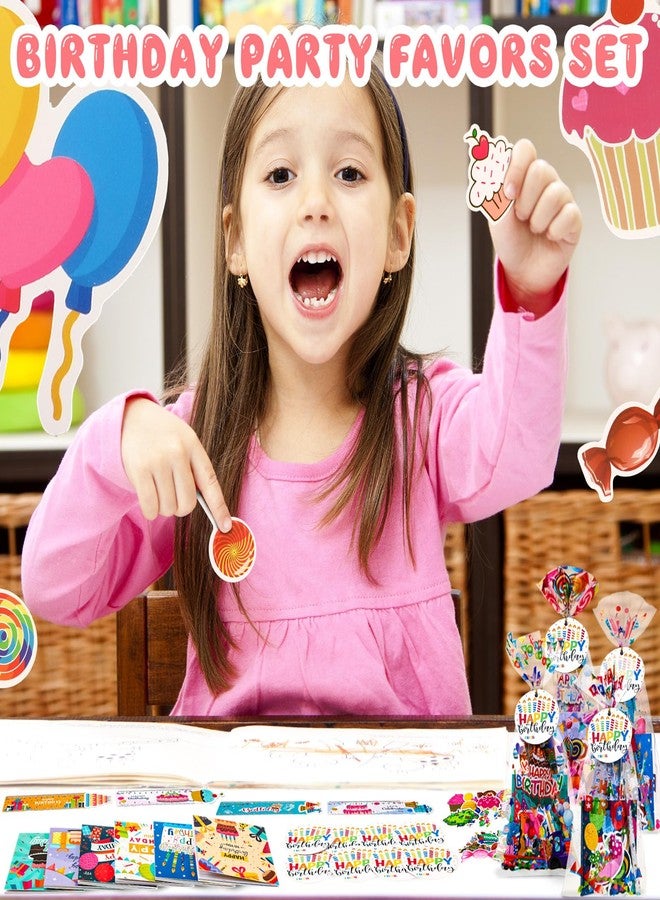 Supervitae 194 Pcs Birthday Return Gifts Bulk Classroom Student Birthday Party Favors Goodie Bags Filler for Kids Students from Teacher Stationery Sets Notebook Pencil Gifts for School Prize - Image 3